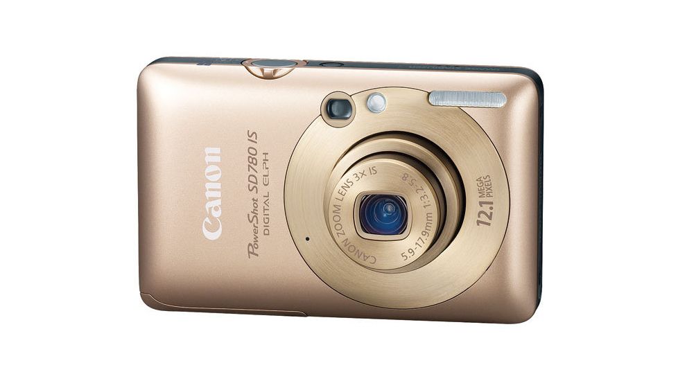 Canon PowerShot SD780 IS 12.1 Megapixel Digital Camera Kit Gold 3589B001