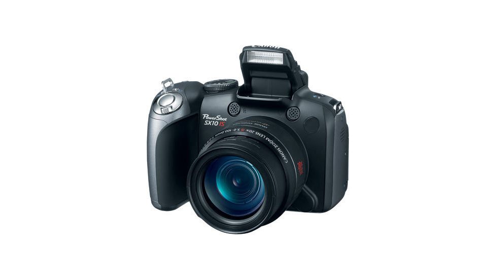 Canon PowerShot SX10 Front W/ Pop-Up Flash