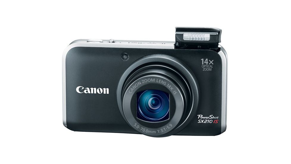Canon Power Shot SX 210IS Black Digital Camera Kit