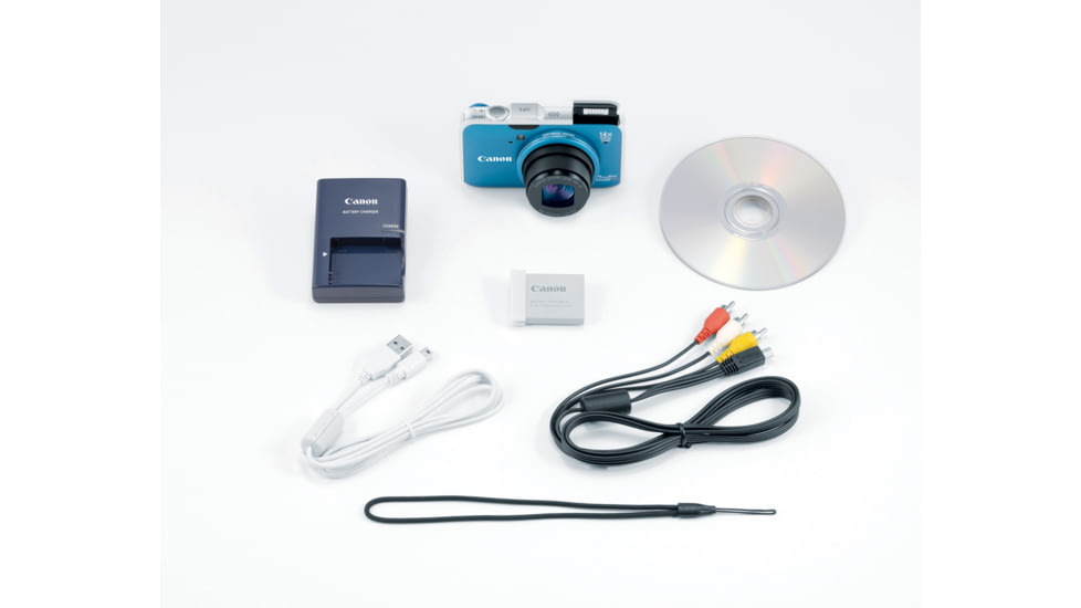 Canon PowerShot SX230 HS 12.1 MP Digital Camera, Blue Included Accessories