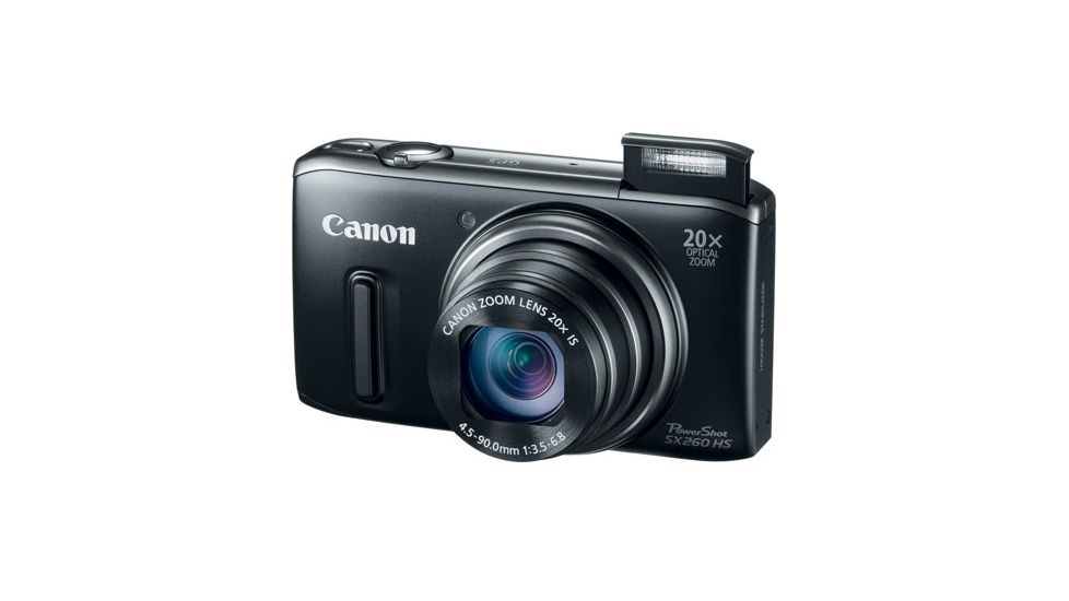 Canon PowerShot SX260 HS Digital Camera, Black 5900B001