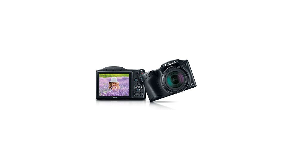 Canon PowerShot SX410 IS Camera Kit with  20.0 Megapixel sensor and Canon DIGIC 4+ Image Processor, Black 0107C001