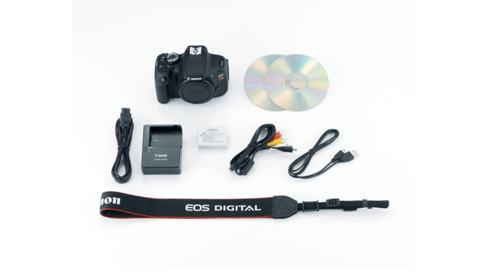 Canon EOS Rebel T3i 18MP Digital Camera Package Contents