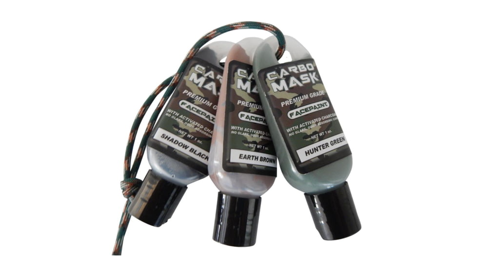 Carbomask Facepaint, Black/Green/Brown 1 oz. 3 pk. 310134
