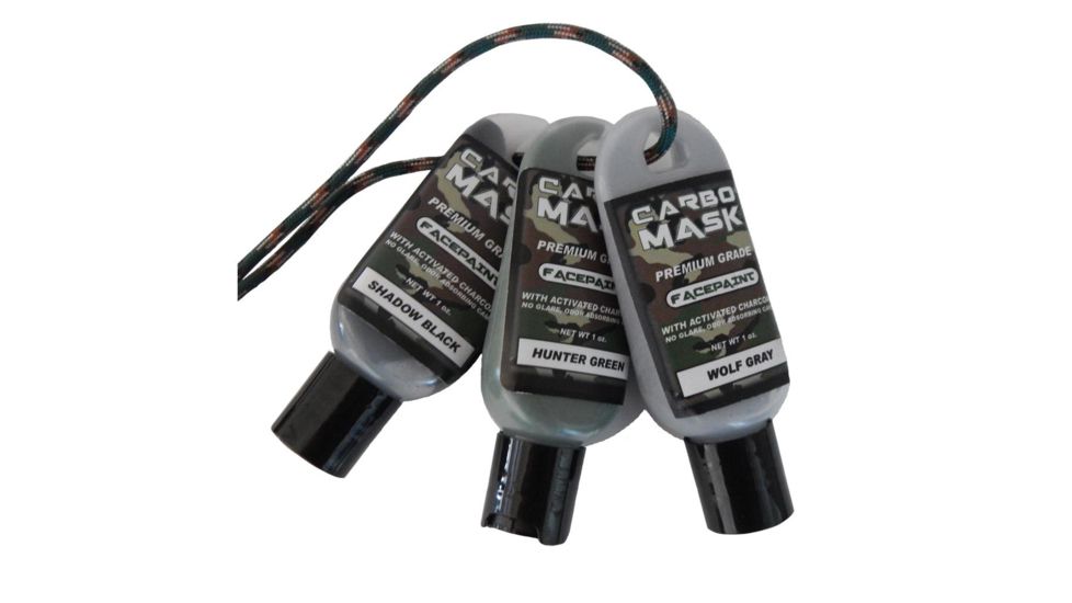 Carbomask Facepaint, Black/Green/Grey 1 oz. 3 pk. 310123