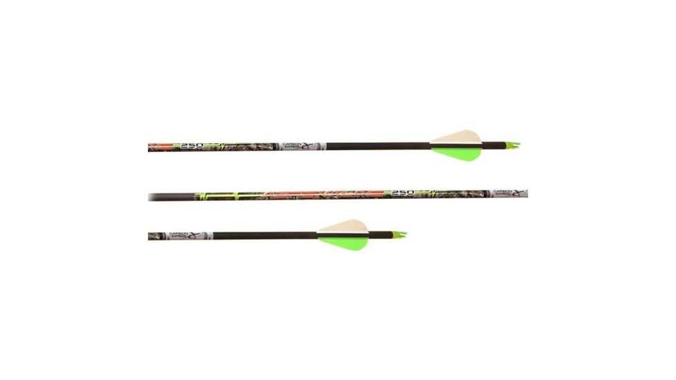 Carbon Express Adrenaline 250, 6pk Arrows, Black, 50889
