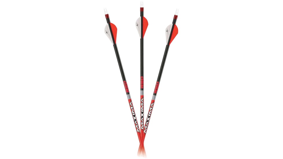 Carbon Express Maxima RED Arrow - Each, .300, Red/Black, CX05664