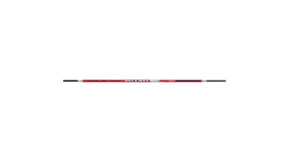 Carbon Express Maxima RED 6mm Arrow Shafts, 300 Spine, 12 Pieces, Black, CX05862