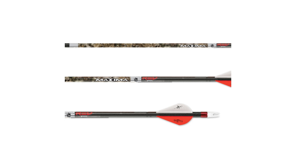 Carbon Express Maxima Red Contour Arrows, 350, 6pk, Fletched, 51192