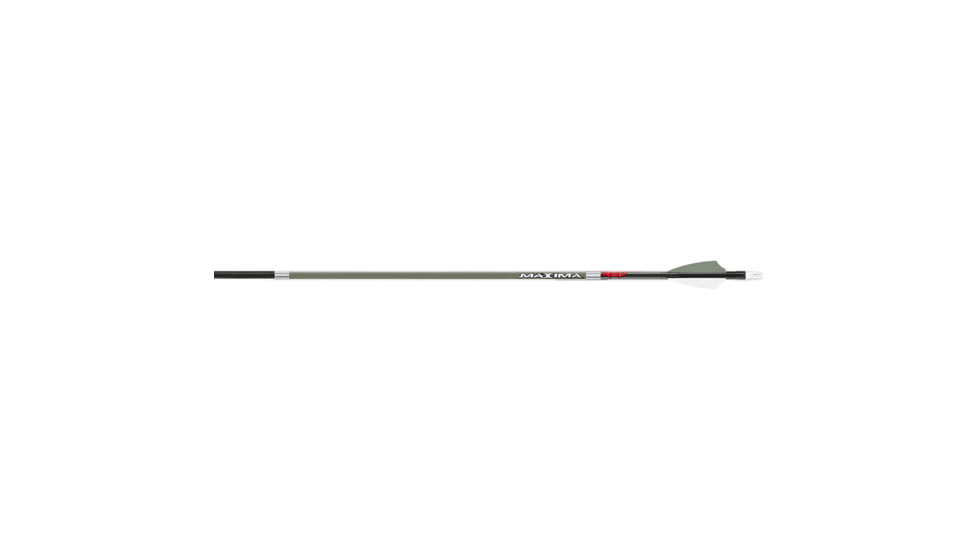 Carbon Express Maxima Red SD OD Green Arrows, 350, 6 Pack, CX05656