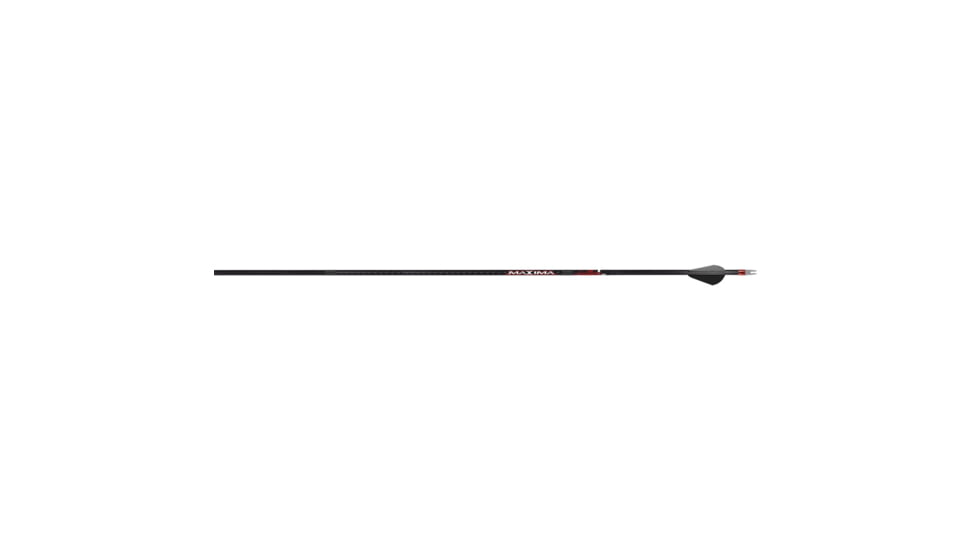 Carbon Express Maxima Sable RZ Arrows, 350, 6 Pack, Black, 51202