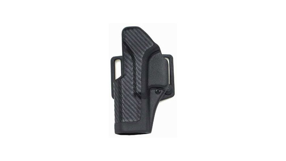 BlackHawk CQC Carbon Fiber Holster w/ Beltloop & Paddle, Left, Black