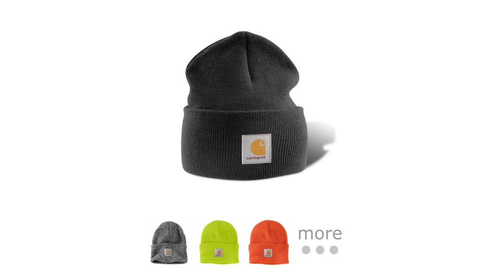 Carhartt Acrylic Watch Hat - Mens, Black, Black/White, Brite Lime, Brite Orange, Carhartt Brown, Carhartt Gold