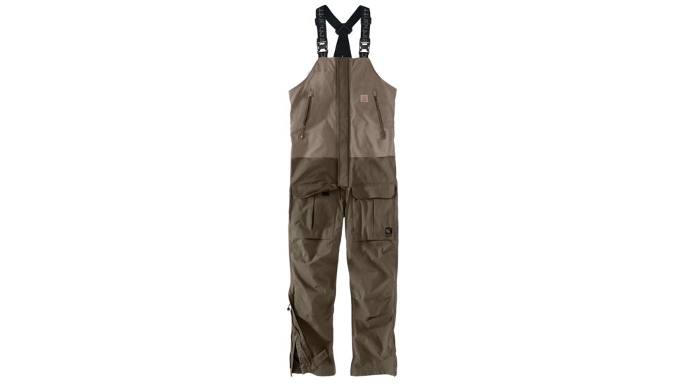 Carhartt Angler Bib Pants - Mens, Desert/Driftwood, M-REG 102984-254-REG-M