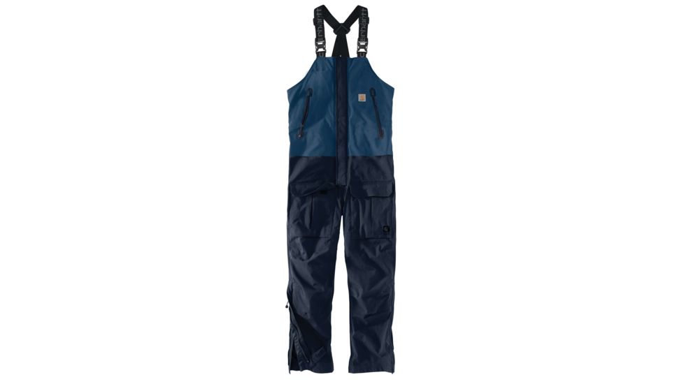 Carhartt Angler Bib Pants - Mens, Dark Blue/Navy, S-REG 102984-492-REG-S