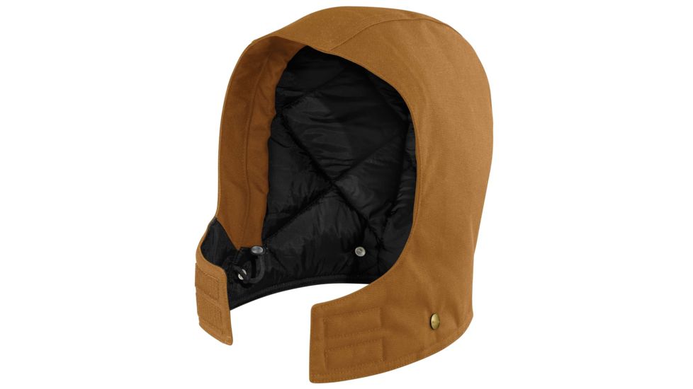 Carhartt Arctic Quilt Lined Duck Hood for Mens, Carhartt Brown, Small/Extra Large 102368-211-S/X