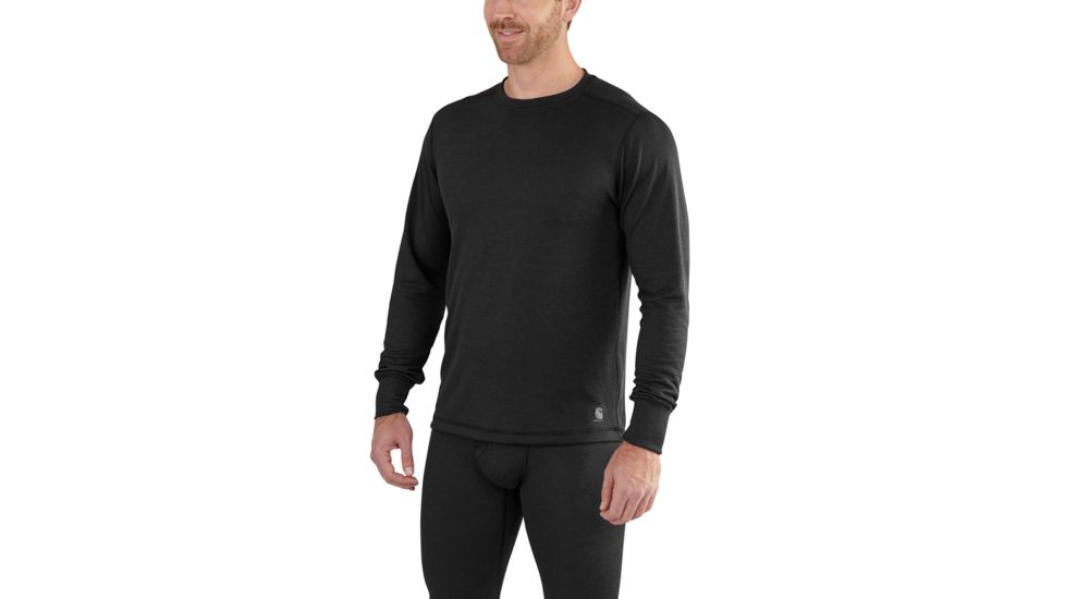 Carhartt Base Force Extremes Cold Weather Crewneck for Mens, Black, Extra Large/Regular 102347-001-REG-XL