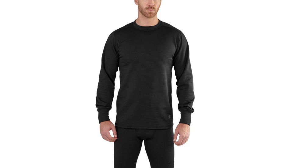 Carhartt Base Force Extremes Super Cold Weather Crewneck for Mens, Black, 2XL/Regular 102350-001-REG-2XL