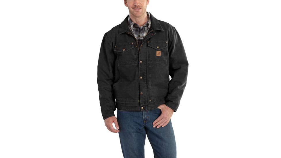 Carhartt Berwick Jacket for Mens, Black, 2XL/Regular 101230-001-REG-2XL