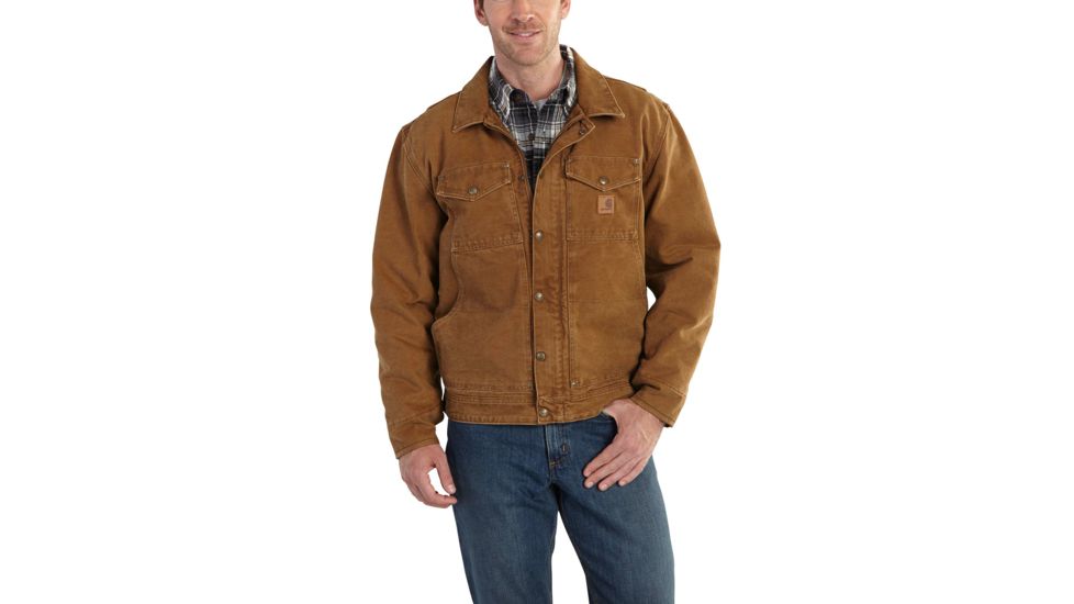 Carhartt Berwick Jacket for Mens, Carhartt Brown, Medium/Regular 101230-211-REG-M