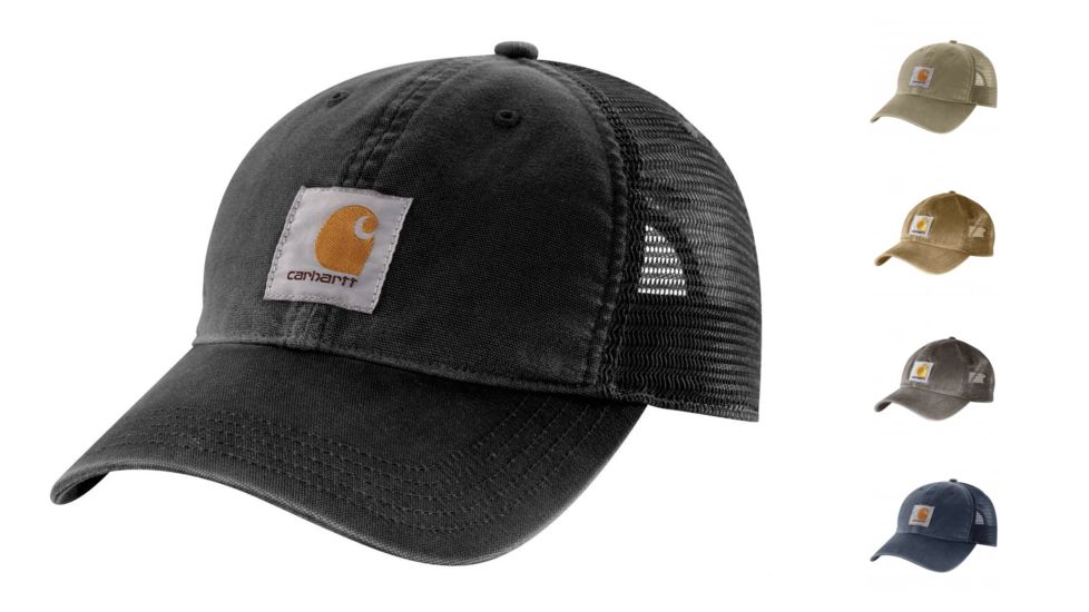 Carhartt Buffalo Cap - Mens, Black, Burnt Olive, Dark Khaki, Gravel, Navy