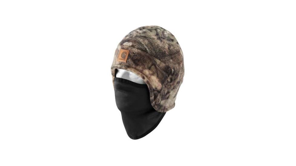 Carhartt Camo Fleece 2 in 1 Headwear - Mens, Mossy Oak Break, One Size, A295-340-OFA