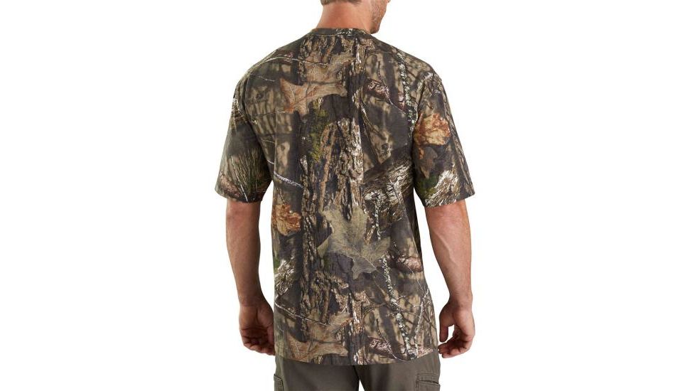 Carhartt Camo Short Sleeve T-Shirt Regular - Mens, Mossy Oak Break-Up Country, Small, K287-340-S-REG