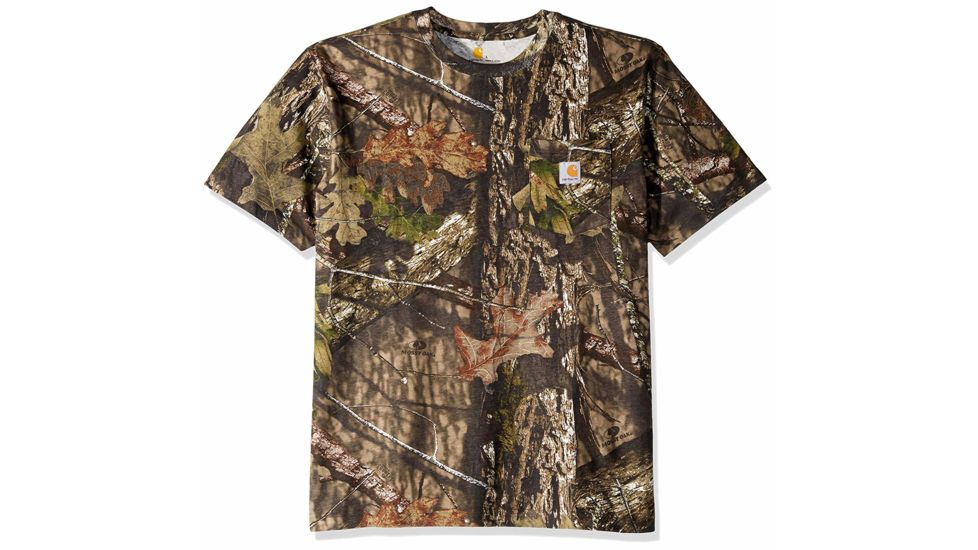Carhartt Camo Short Sleeve T-Shirt Regular - Mens, Mossy Oak Break-Up Country, Small, K287-340-S-REG