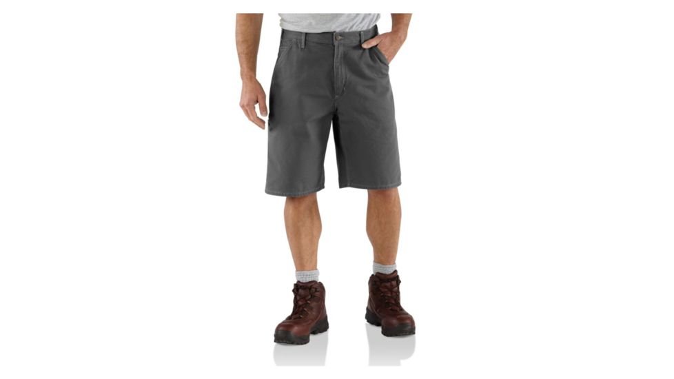 Carhartt Canvas Utility Short - Mens-Charcoal-30 Waist