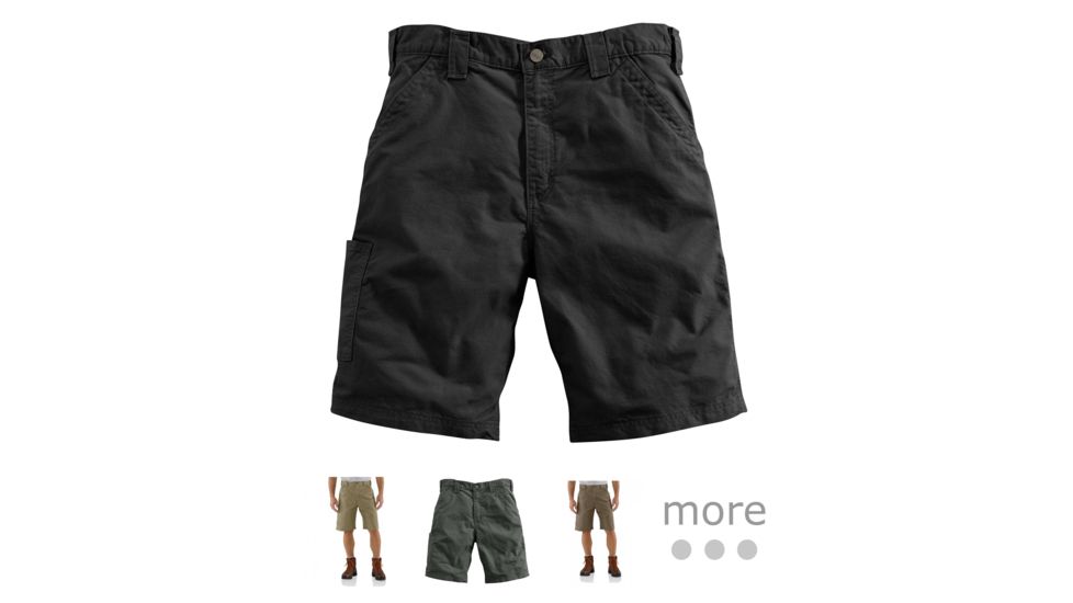 Carhartt Canvas Work Short - Mens, Black, Dark Khaki, Fatigue, Light Brown, Navy, Tan