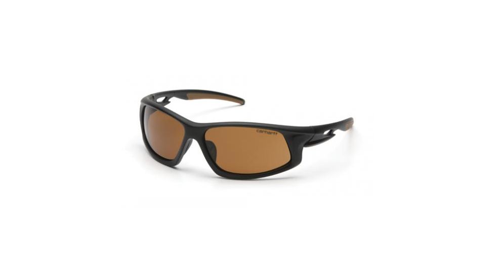 Carhartt Carbondale by Pyramex Safety Ironside Bronze polarized lens with black frame CHB616DTB