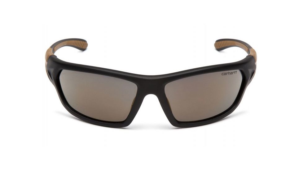 Carhartt Carbondale Safety Glasses w/Antique Bronze Lens, Black/Tan, CHB290DCC