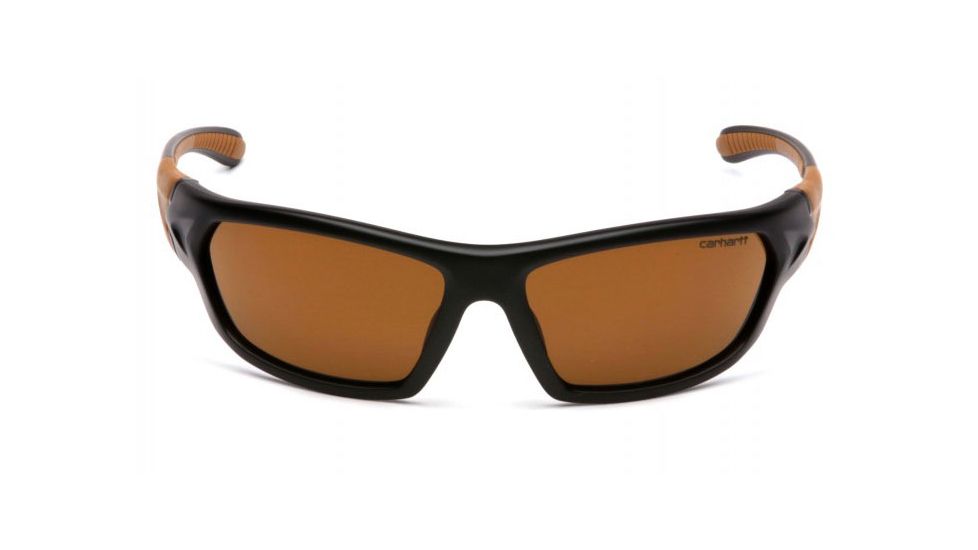 Carhartt Carbondale Safety Glasses w/Bronze Lens, Black/Tan, CHB218DCC