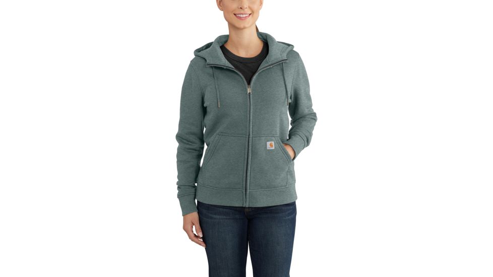 Carhartt Clarksburg Full Zip Hoodie - Women's, Balsam Green Heather, Extra Large, 102788-G03-REG-XL