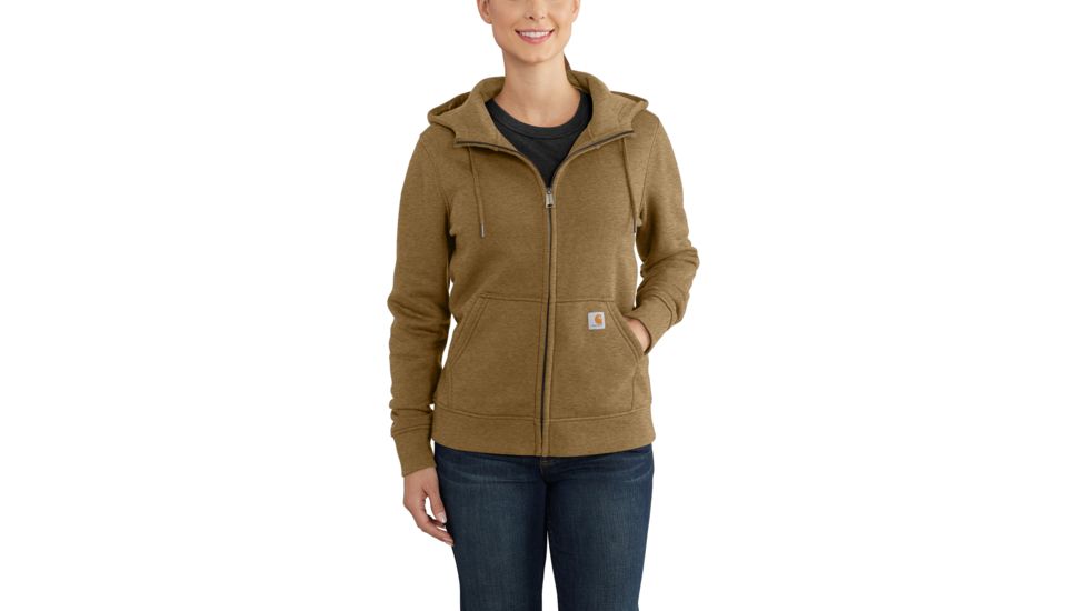 Carhartt Clarksburg Full Zip Hoodie - Women's, Oiled Walnut Heather, Small, 102788-B00-REG-S