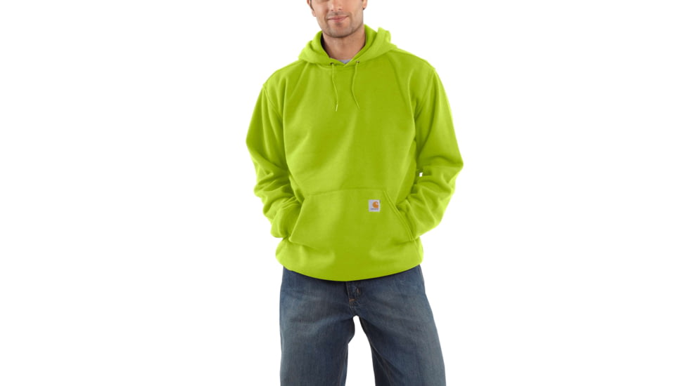 Carhartt Midweight Hooded Pullover Sweatshirt - Men's, Sour Apple, Small/Regular, K121-327-REG-SML