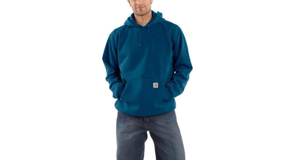 Carhartt Midweight Hooded Pullover Sweatshirt - Men's, Superior Blue, Small/Regular, K121-475-REG-SML