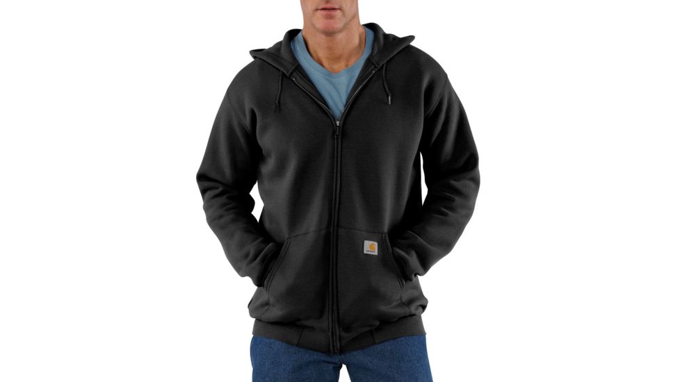 Carhartt Midweight Hooded Zip-Front Sweatshirt - Men's, Black, 3XL/Regular, K122-BLK-REG-3XL