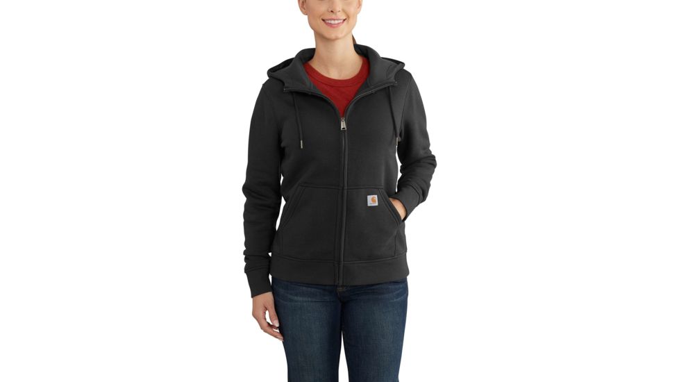 Carhartt Clarksburg Full Zip Hoodie for Womens, Black, Large/Regular 102788-001-REG-L