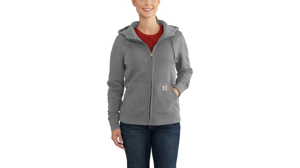 Carhartt Clarksburg Full Zip Hoodie for Womens, Asphalt Heather, 2XL/Regular 102788-058-REG-XXL