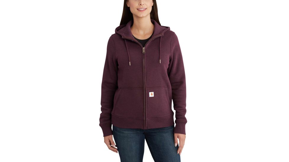 Carhartt Clarksburg Full Zip Hoodie for Womens, Fudge Heather, 2XL/Regular 102788-518-REG-XXL