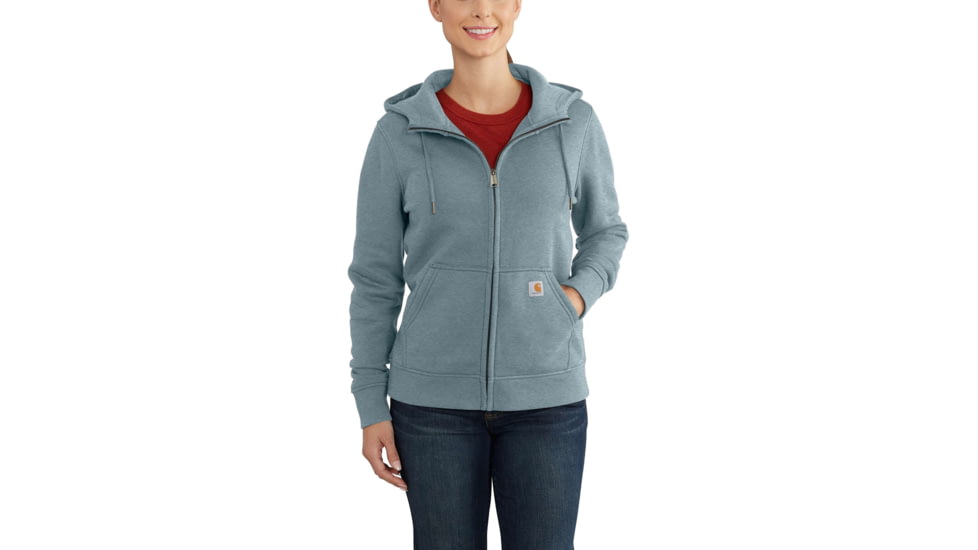 Carhartt Clarksburg Full Zip Hoodie - Womens, Sky Gray Heather, XXL-REG 102788-455-REG-XXL