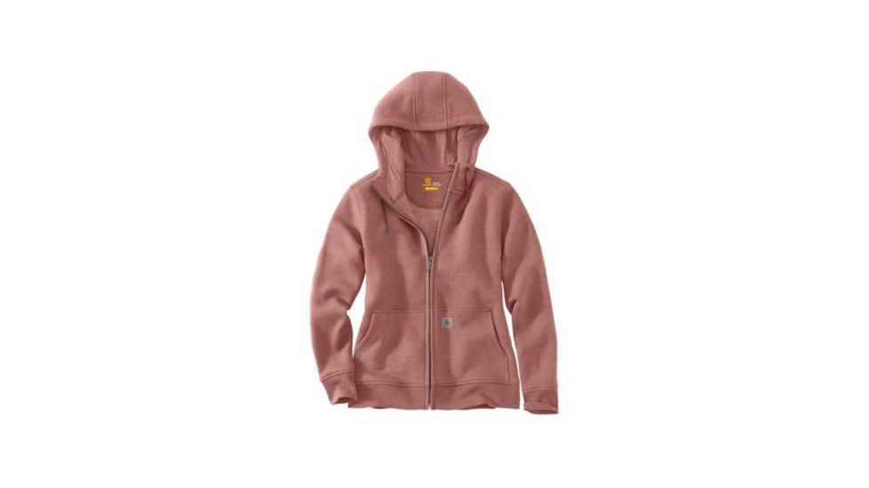Carhartt Clarksburg Full Zip Hoodie - Womens, Burlwood Heather, L-REG, 102788-668-REG-L
