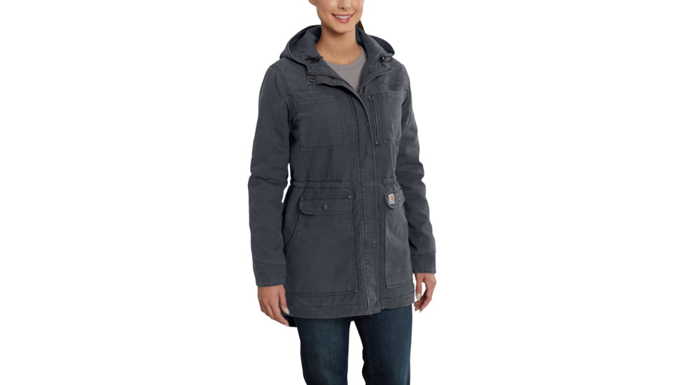 Carhartt Crawforrd Defender Sherpa Lined Coat for Womens, Coal, 2XL/Regular 102748-011-REG-XXL