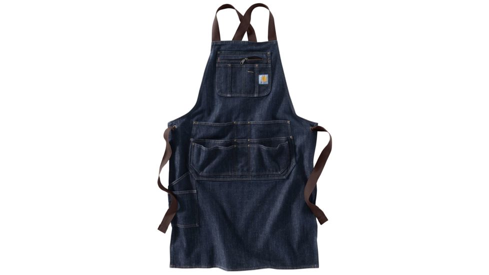 Carhartt Denim Apron - Mens, Dark Blue Ridge, One Size 103197-995-OFA
