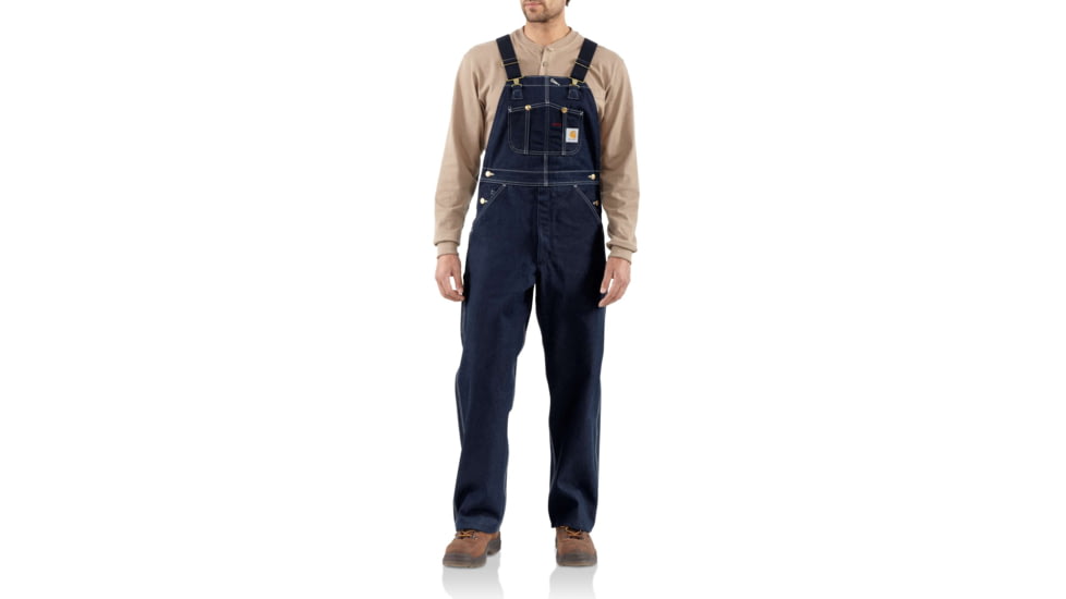 Carhartt Denim Bib OveralLong Sleeve Unlined-Mens, Denim, 28-30, R08-DNM-30-28