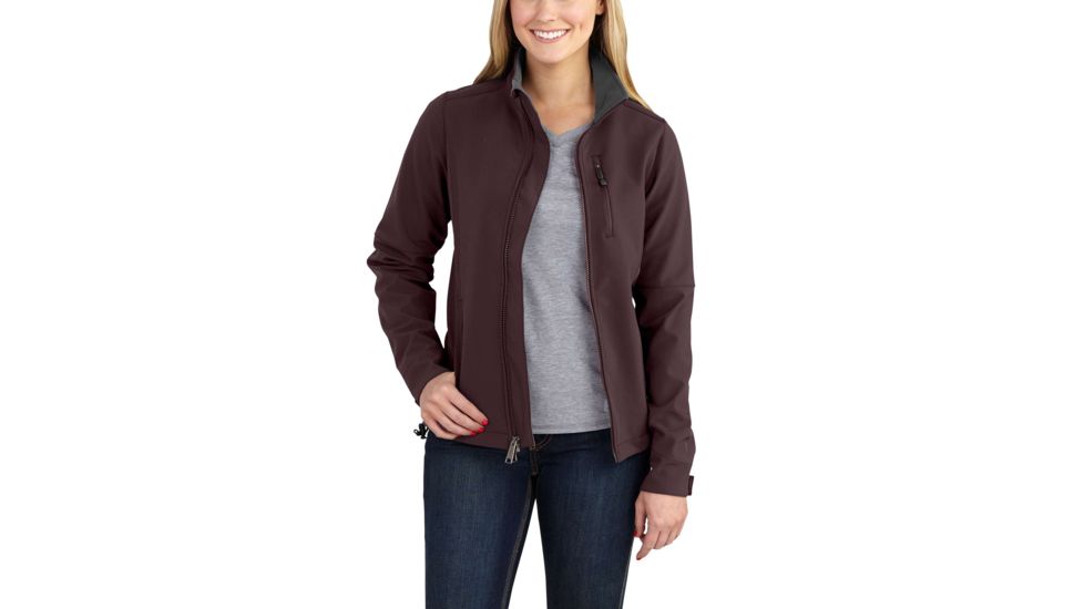Carhartt Denwood Softshell Jacket for Womens, Deep Wine, Extra Small/Regular 102250-643-REG-XS