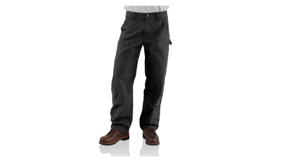 Carhartt Washed-Duck Double-Front Work Dungaree - Men's, Gravel, 30-36, B136-GVL-30-36
