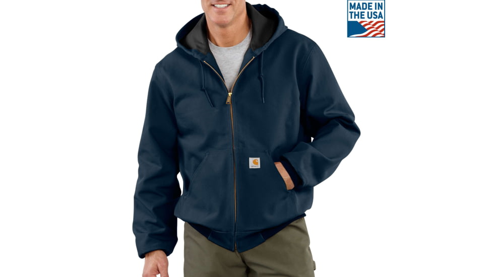 Carhartt Duck Thermal-Lined Active Jacket - Men's, Dark Navy, Small, Regular, J131-DNY-REG-S