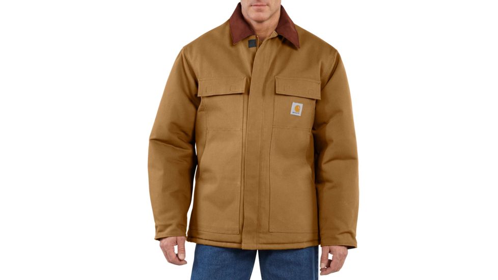 Carhartt Duck Traditional Coat for Mens, Carhartt Brown, Extra Large/Regular C003-BRN-REG-XLG